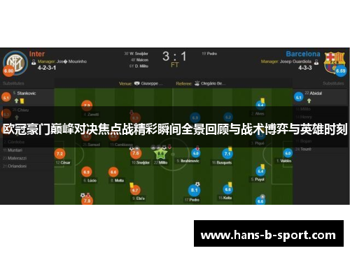 欧冠豪门巅峰对决焦点战精彩瞬间全景回顾与战术博弈与英雄时刻