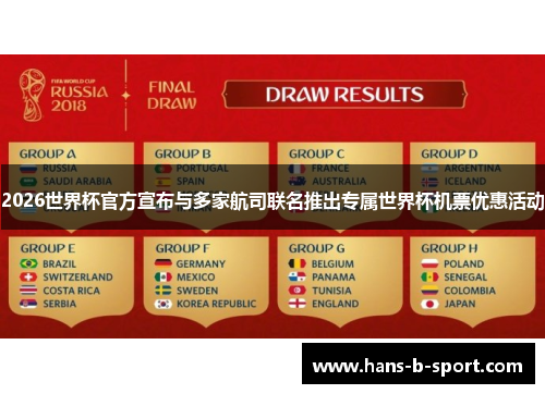 2026世界杯官方宣布与多家航司联名推出专属世界杯机票优惠活动