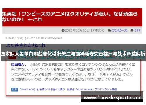 国家队大名单有哪些变化引发关注与期待新老交替格局与战术调整解析 国家队大名单有哪些变化引发关注与期待新老交替格局与战术调整解析